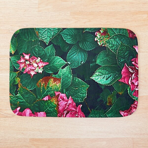 Item preview, Pink flowers, Green leaves designed and sold by MySapphirean.