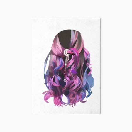 Hair Color Art Board Prints Redbubble - pastel hair for beautiful people roblox texture