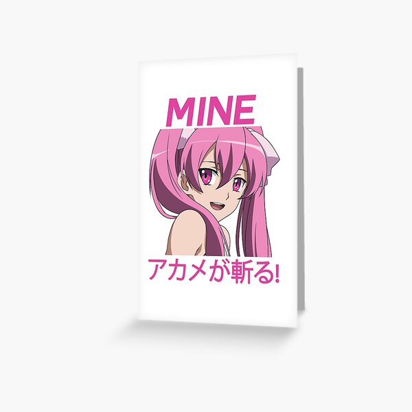 Mine マイン Akame Ga Kill Anime Greeting Card By Animeheros Redbubble
