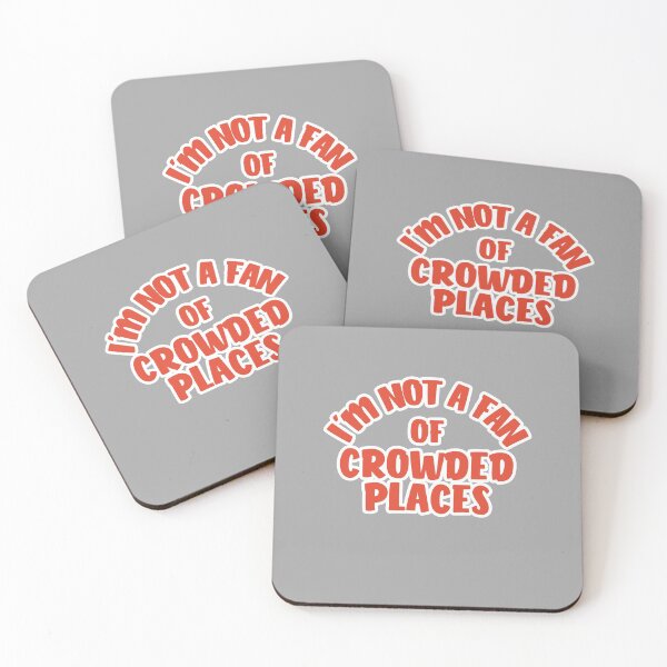 Item preview, I'm not a fan of crowded places - Red designed and sold by Chubuter.