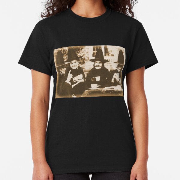 Witches Tea Party - sepia Classic T-Shirt