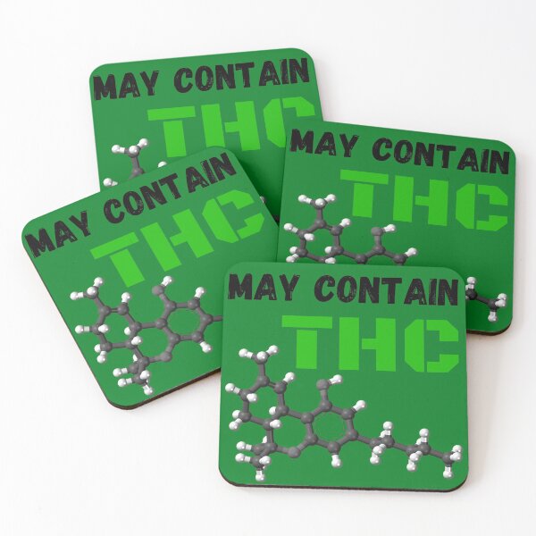 Item preview, May be stoned and contain THC - Tetrahydrocannabinol chemical structure designed and sold by Try-It.