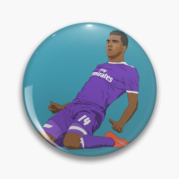 Item preview, Carlos Henrique Casemiro Knee Slide Goal Celebration Madrid designed and sold by PiscesVibes.