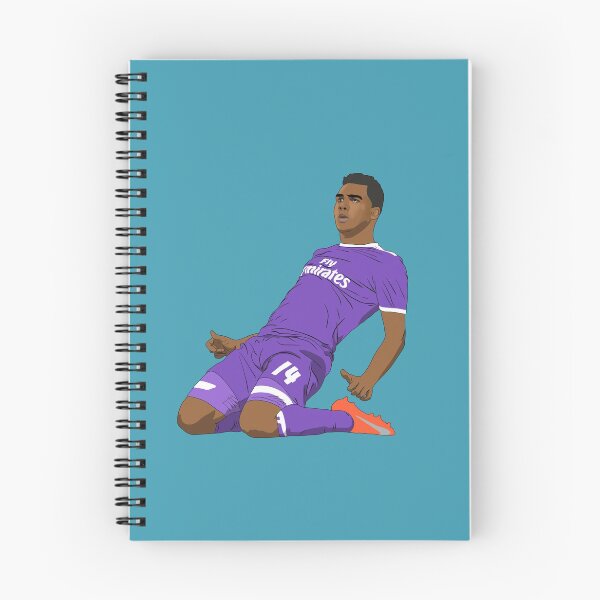 Item preview, Carlos Henrique Casemiro Knee Slide Goal Celebration Madrid designed and sold by PiscesVibes.