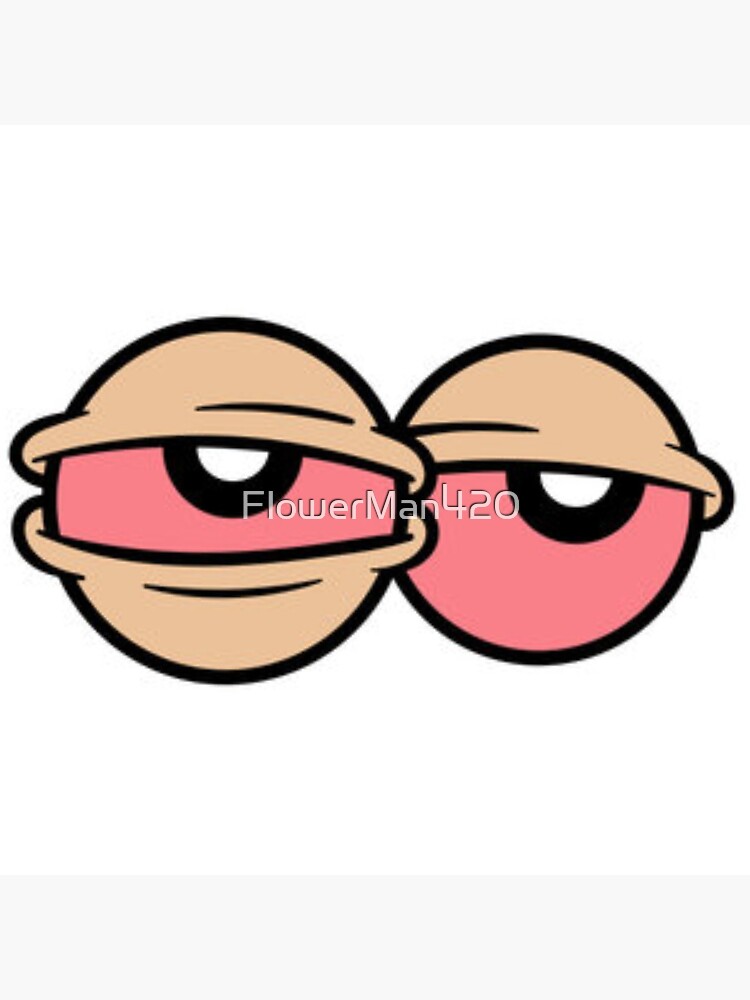 "Stoned eyes" Sticker for Sale by FlowerMan420 Redbubble
