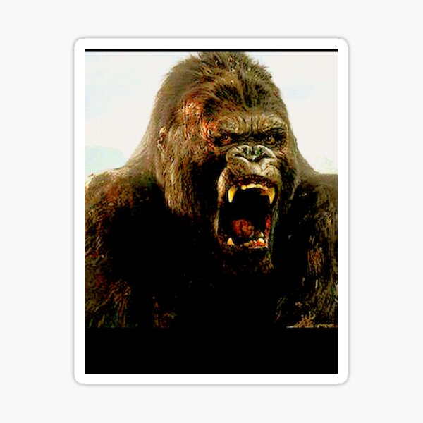 "King kong" Sticker by UrbanHug Redbubble