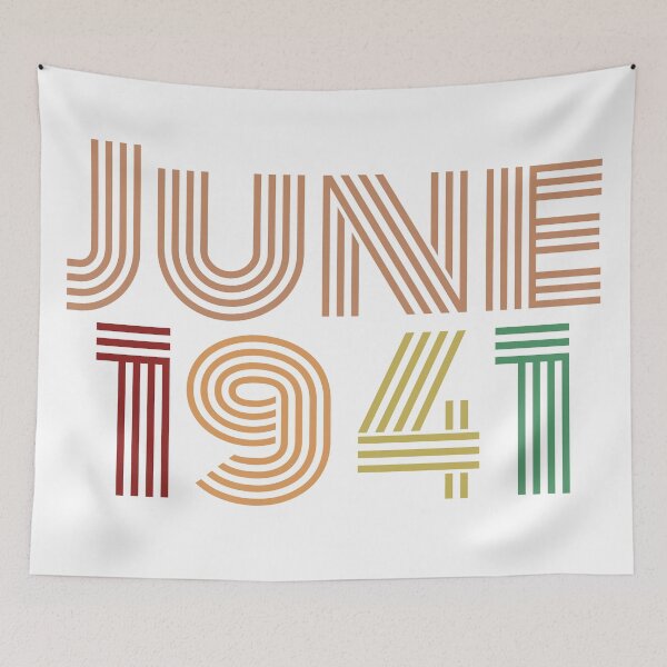 Artikelvorschau, Juni 1941 Design, alles Gute zum 80. Geburtstag, alles Gute zum Geburtstag der Achtziger entworfen und verkauft von marosharaf.