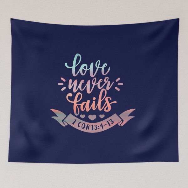 Item preview, Bible Quote - Love Never Fails designed and sold by jeyel7.