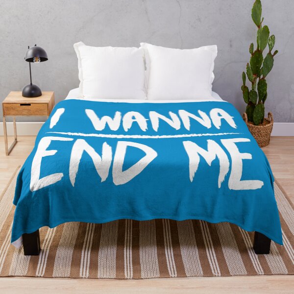 Item preview, I Wanna End Me (Blue BG) designed and sold by FilipeFerreira.