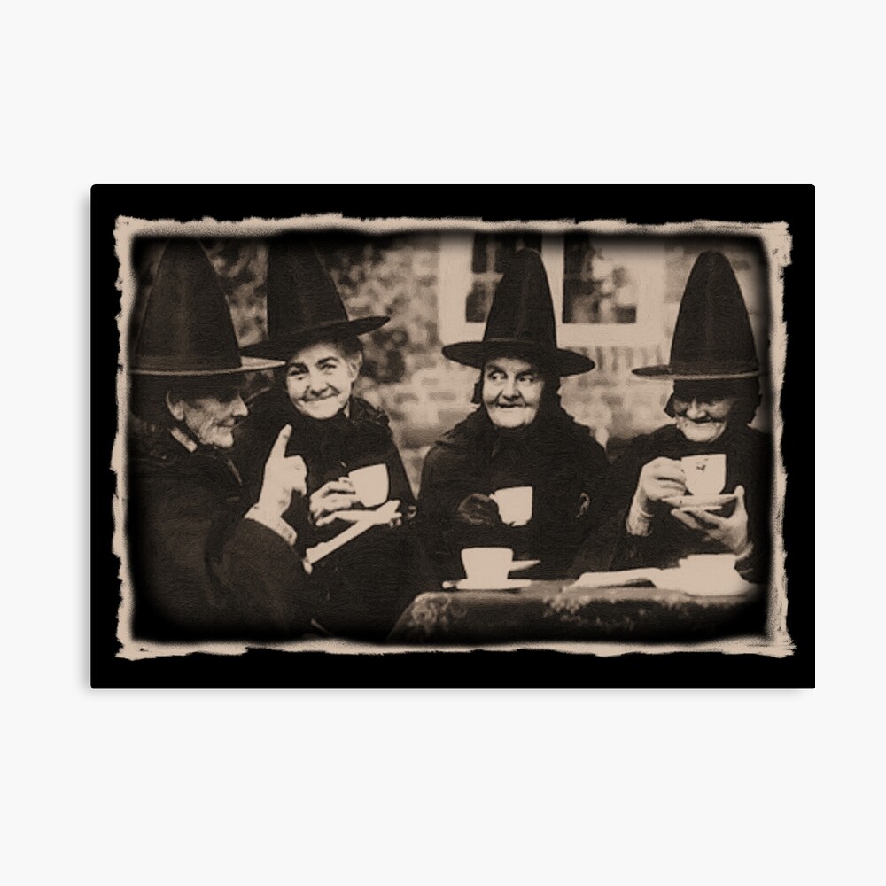 Historic Photo Print Witches Having Tea