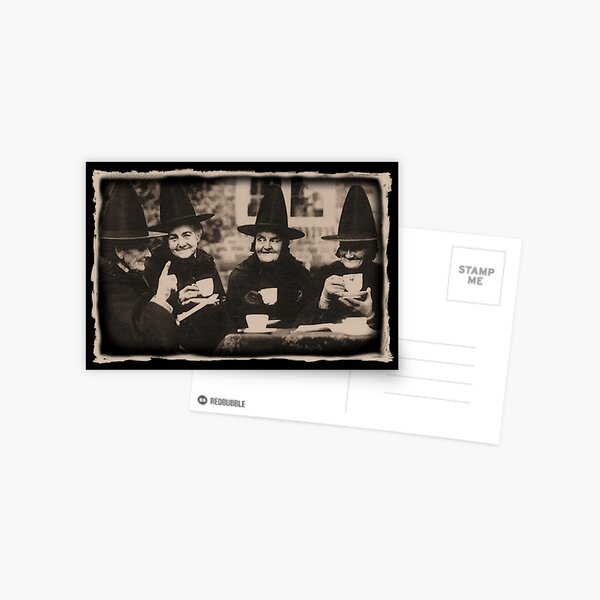 Item preview, Witches Tea Party - old black / white designed and sold by Bela-Manson.