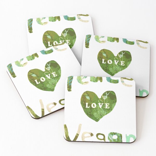 Item preview, PEACE LOVE VEGAN ! designed and sold by ARTY-creation.