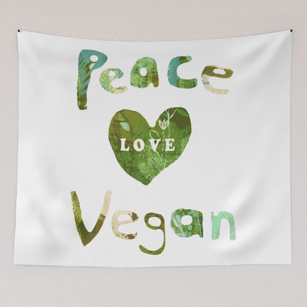 Item preview, PEACE LOVE VEGAN ! designed and sold by ARTY-creation.