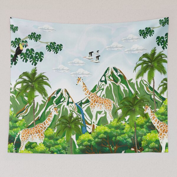 Item preview, Jungle Landscape Illustration  designed and sold by MarcSabuncu.