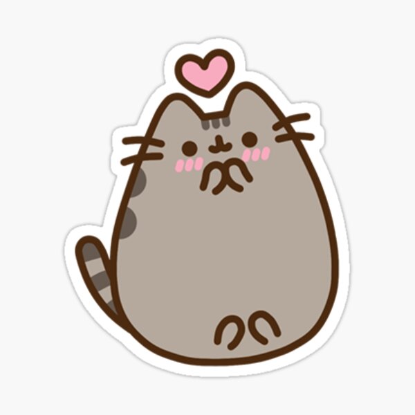 Pusheen Heart Sticker