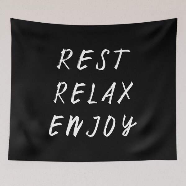 Item preview, Rest Relax Enjoy designed and sold by Printedarts.