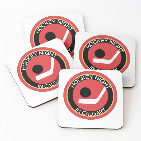 Item preview, Hockey Night In Calgary logo. Funny Father's Day gift. Vintage Canadian Canada. Flames parody ice puck design. designed and sold by GTOATlogos.