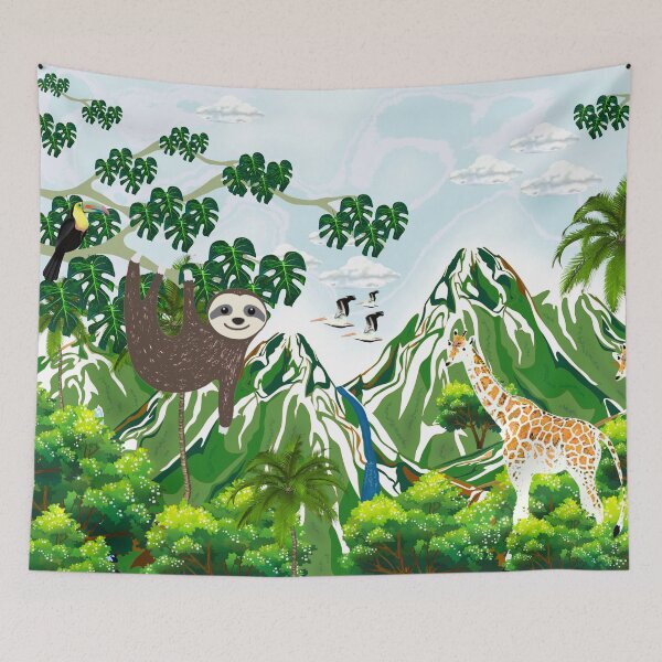 Item preview, Jungle Landscape Illustration  designed and sold by MarcSabuncu.