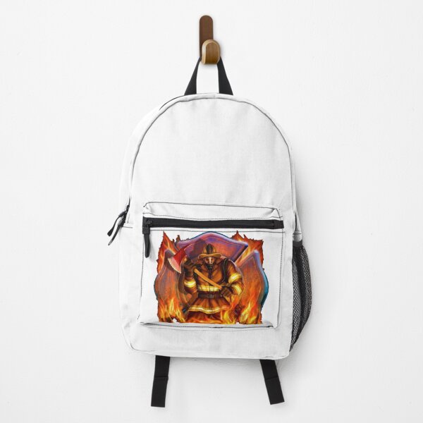 Item preview, Firefighter watercolor image designed and sold by SheaHMC.