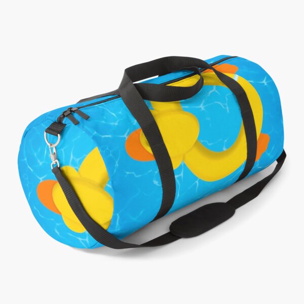 Item preview, Cute Inflatable Yellow Ducky Swimming Pool Float - Turquoise Waves with Floaty Summer Fun designed and sold by PrettyLittlePic.