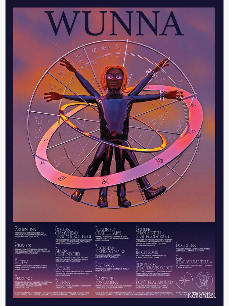 "Wunna Poster" Sticker for Sale by Kellen121 Redbubble