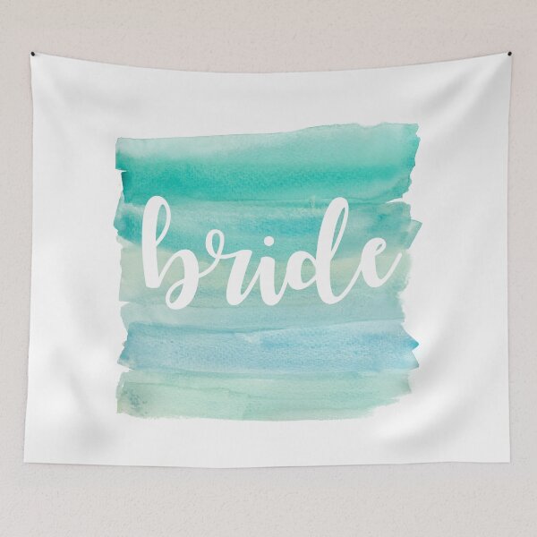 Item preview, Beachy Watercolor Bride Bachelorette Party Matching Set designed and sold by allymadethis.