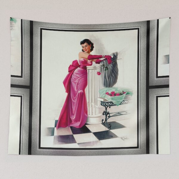 Item preview, A Valentines Day Evening Rose by Art Frahm Glamour Pin-up Wall Art Decor designed and sold by Xzendor7 Digital Art Creations.