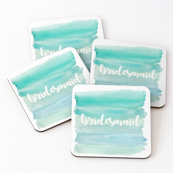 Item preview, Beachy Watercolor Bridesmaid Bachelorette Party Matching Set designed and sold by allymadethis.