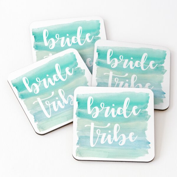 Item preview, Beachy Watercolor Bride Tribe Bachelorette Party Matching Set designed and sold by allymadethis.