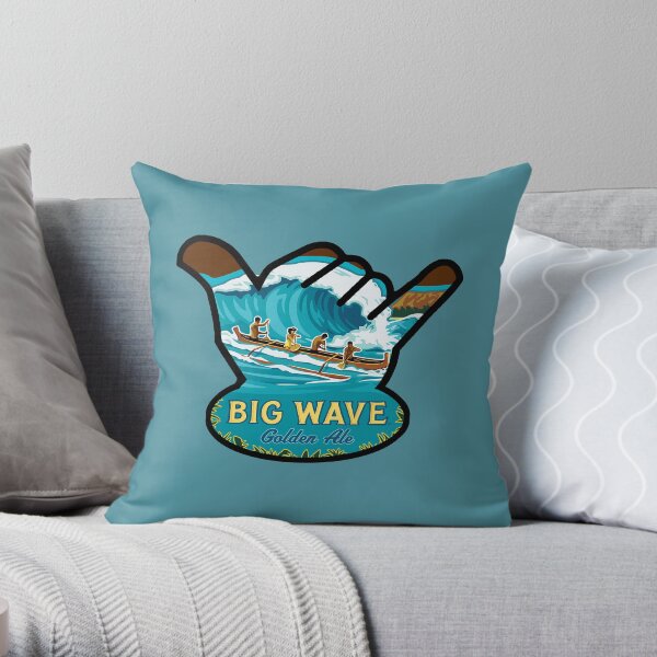 Kona Big Wave Shaka Throw Pillow