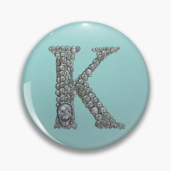 Artikelvorschau, Totenkopf-Alphabet K entworfen und verkauft von dinaaaaaah.