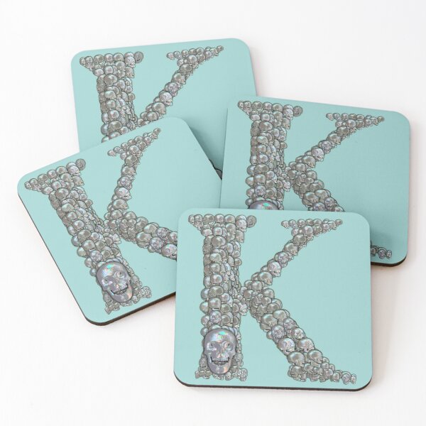 Item preview, Skull Alphabet K designed and sold by dinaaaaaah.