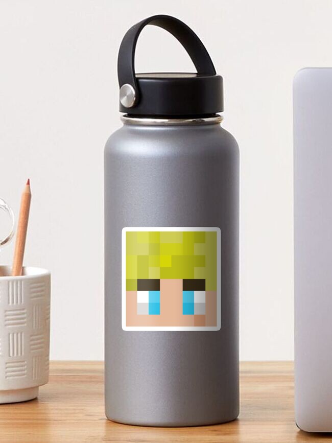 Minecraft Mob Heads Stainless Steel Water Bottle Green (One Size)