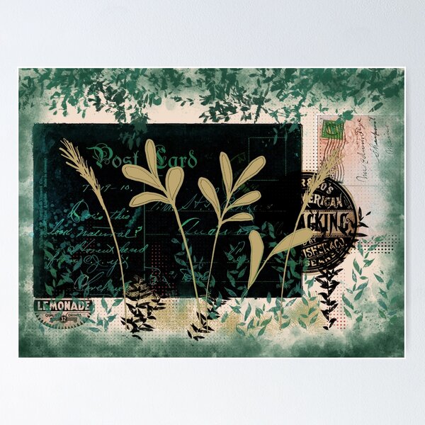 Item preview, Vintage Botanical Collage Art designed and sold by NancyMerkle.