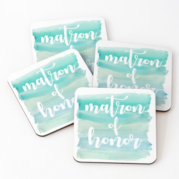 Item preview, Beachy Watercolor Matron of Honor Bachelorette Party Matching Set designed and sold by allymadethis.