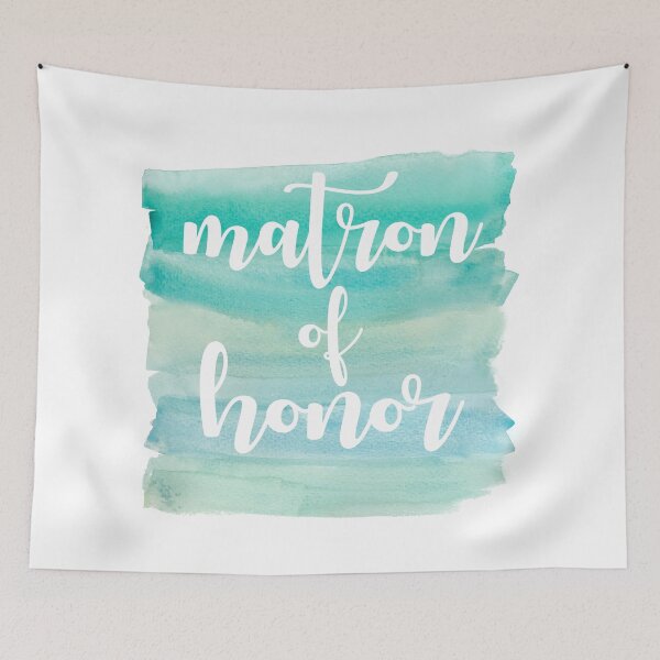 Item preview, Beachy Watercolor Matron of Honor Bachelorette Party Matching Set designed and sold by allymadethis.
