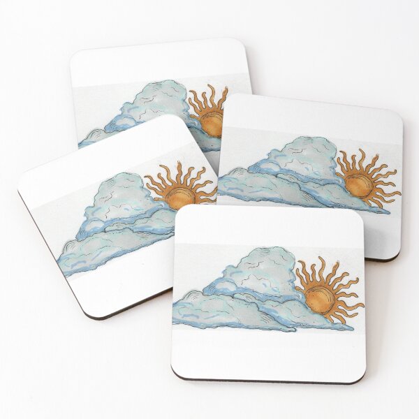 Item preview, Sun behind clouds designed and sold by EarthyCraftArt.
