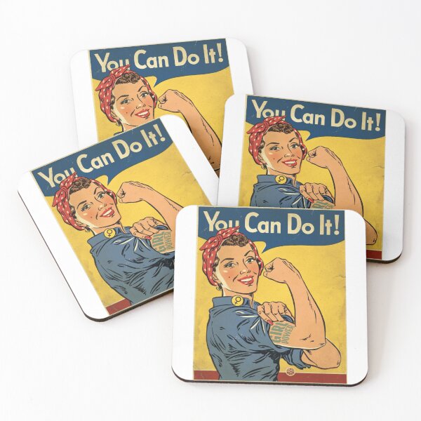 Item preview, Vintage Girl -  You can Do it! designed and sold by Artcci.