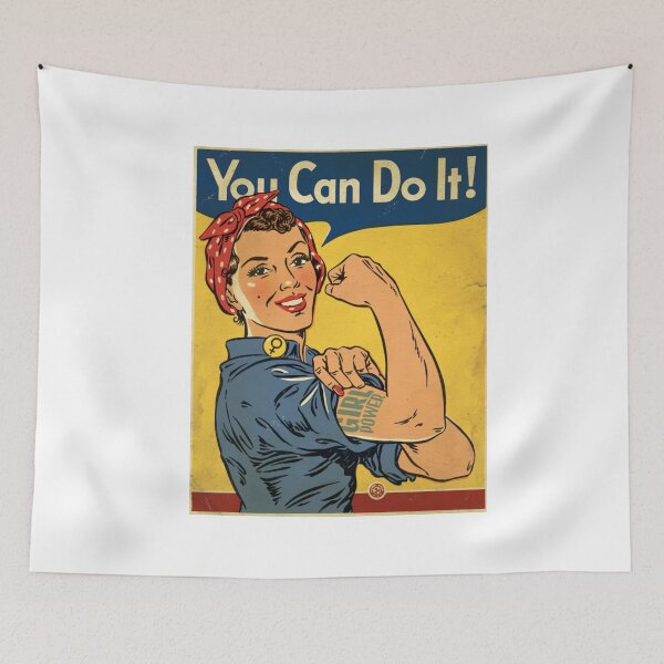 Item preview, Vintage Girl -  You can Do it! designed and sold by Artcci.