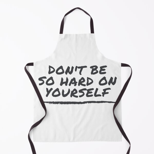 Item preview, Don't Be So Hard On Yourself - black and white text design designed and sold by 10pmCreations.