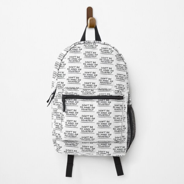 Item preview, Don't Be So Hard On Yourself - black and white text design designed and sold by 10pmCreations.