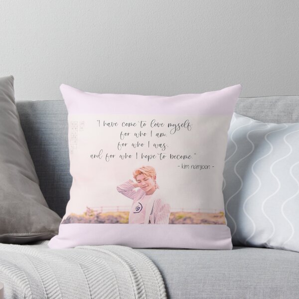 Namjoon Quote Throw Pillow