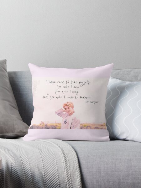 Namjoon Quote Throw Pillow