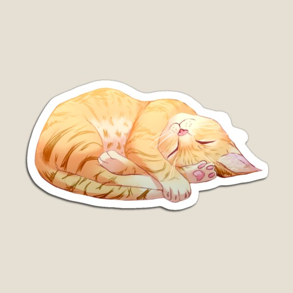 Item preview, Sleeping Orange Tabby Cat designed and sold by Teeterglance.