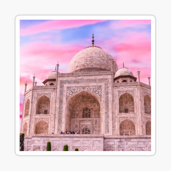 Taj Mahal Wall Stickers Islamic Landmark Decals Murals Wonders of the World 