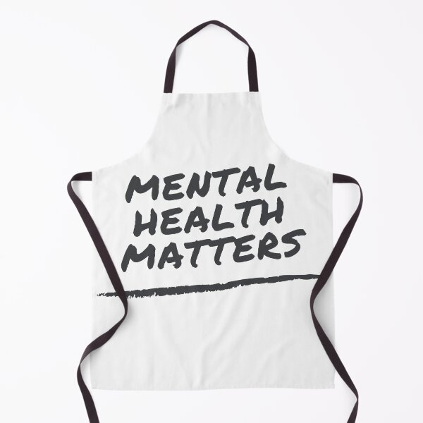 Item preview, Mental Health Matters - black and white text design designed and sold by 10pmCreations.