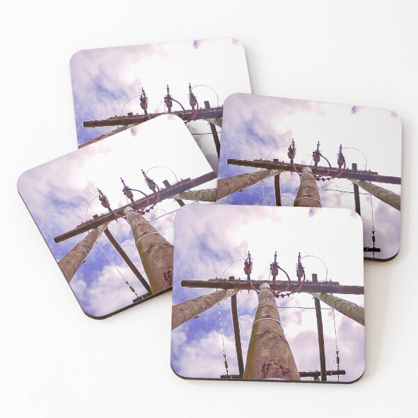 Item preview, Powerline Art - View to a Purple Sky designed and sold by theblueofmyeye.