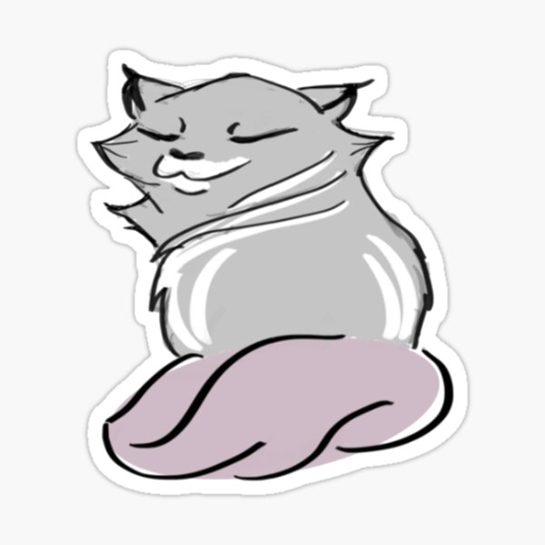 Pompous Kitty Sticker