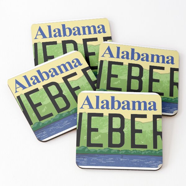 Item preview, State of Alabama Weber grill vanity license plate designed and sold by Zavod44.