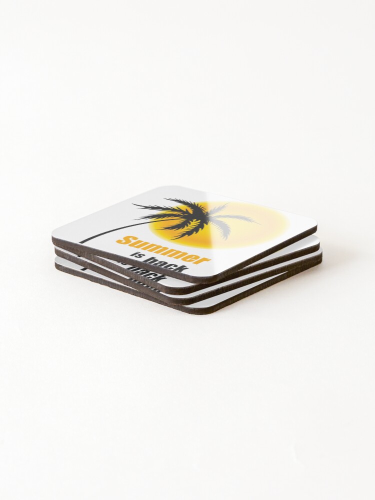 Thumbnail 4 of 5, Coasters (Set of 4), Summer Is Back designed and sold by Ras-man93.